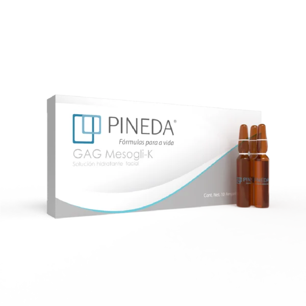 GAG Mesogli-K Pineda es una solución hidratante que combate los signos del envejecimiento causados por el tiempo y la exposición solar.