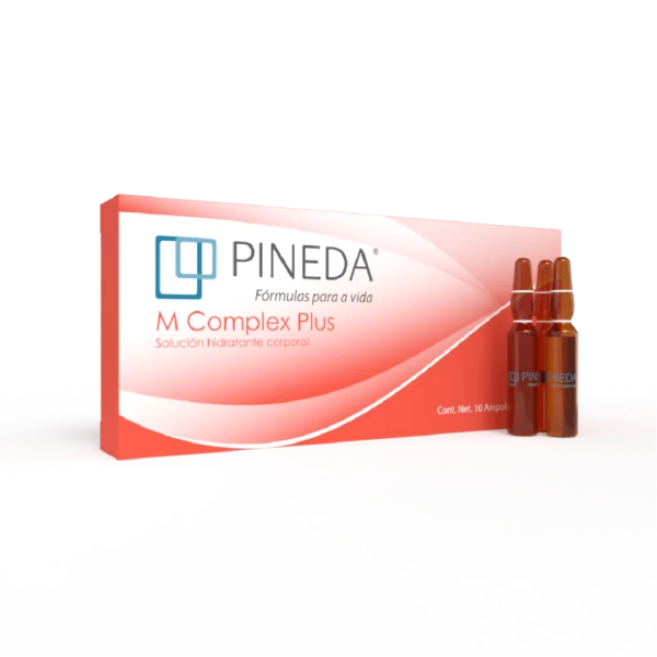 M Complex Plus Pineda es una solución hidratante corporal ideal para mejorar la apariencia del contorno de la piel, especialmente en áreas como glúteos