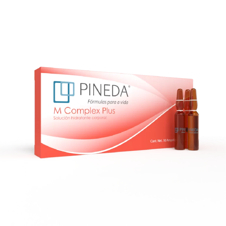 M Complex Plus Pineda es una solución hidratante corporal ideal para mejorar la apariencia del contorno de la piel, especialmente en áreas como glúteos