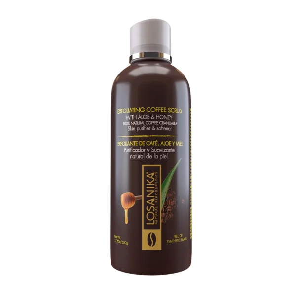EXFOLIANTE DE CAFE, ALOE Y MIEL